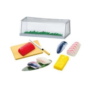 1:6 Scale Re-ment Japanese Mini Set, Sushi Restaurant, Cutting Board and Knife